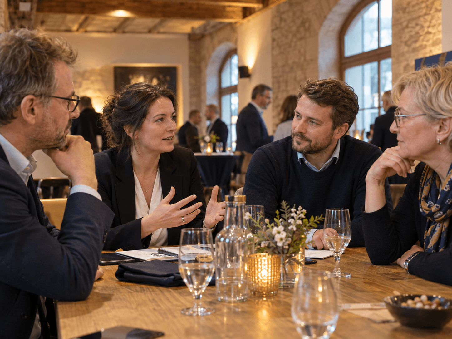 Unternehmerinnen und Unternehmer im Gespräch
